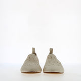 Scarpa traforata offwhite in nappa da guanto