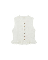 Sandro vest tesela ivory
