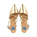 Gold Leather Slingback