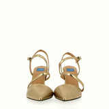 Gold Leather Slingback