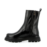 Stivaletto Chelsea alto in vitello nero con cerniera