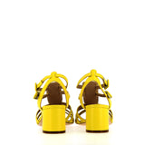 Yellow tassel gladiator sandal