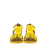 Yellow tassel gladiator sandal