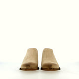 Sabot scamosciato beige lavorazione vintage