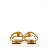 Sandalo basso croco oro con gioielli strass | 37 |