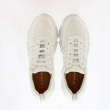 Sneaker in morbida nappa da guanto bianca