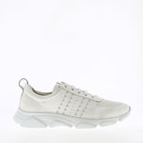 Sneaker in morbida nappa da guanto bianca