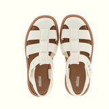 Sandalo in Melflex waterproof beige brown