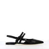 Sling Back in nappa da guanto nera