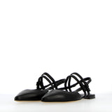 Sling Back in nappa da guanto nera