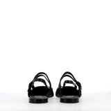 Sling Back in nappa da guanto nera