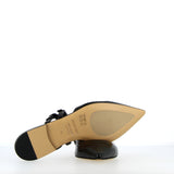 Sling Back in nappa da guanto nera