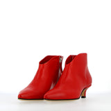 Stivaletto in nappa guanto rosso