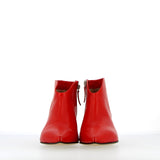 Stivaletto in nappa guanto rosso