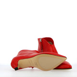Stivaletto in nappa guanto rosso