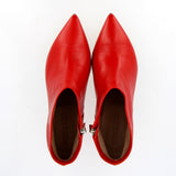 Stivaletto in nappa guanto rosso