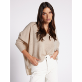 Maglione in cashmere beige