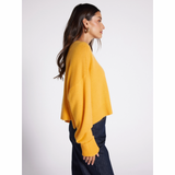 Maglione in cashmere giallo