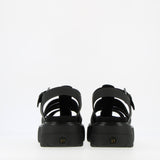 Sandalo sneaker nero su platform | 39 | 40 | 41 |