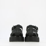 Sandalo sneaker nero su platform | 39 | 40 | 41 |