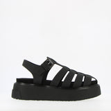 Sandalo sneaker nero su platform | 39 | 40 | 41 |