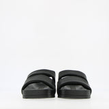 Sandalo nero quadro morbido