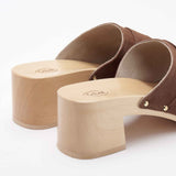 Zoccolo Pescura Sarah Cognac