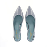 Slingback in sky blue verlux