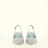 Slingback in sky blue verlux