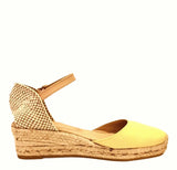 Espadrillas in pelle gialla