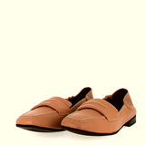 Mocassino morbido in nappa  beige