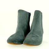 Stivaletto in camoscio color jeans