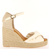 Espadrillas a sandalo nappa panna | 41 |