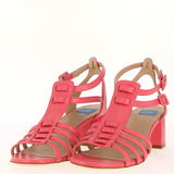 Giulia  Sandalo Gladiator in nappa Rosa