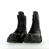 Combat boot in pelle nera