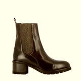 Soft brown leather chelsea boot