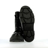 Combat boot in pelle nera