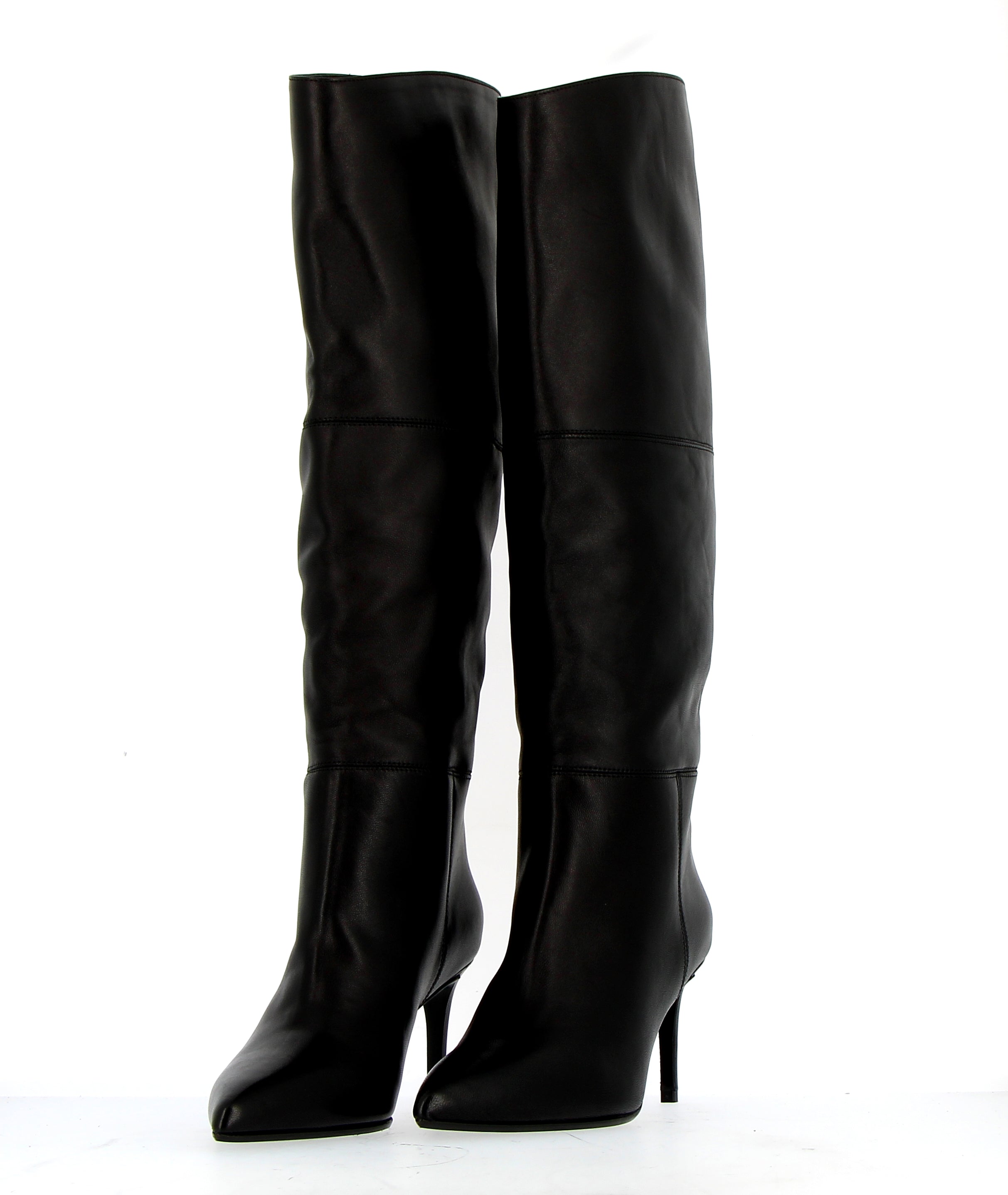 Black soft nappa leather boot