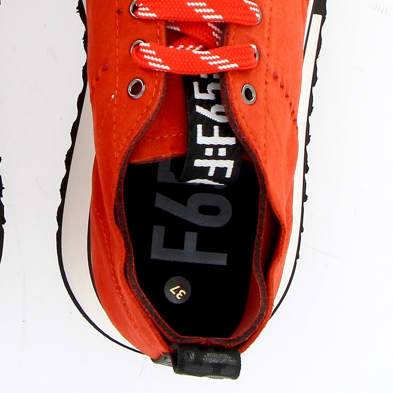 Sneaker superflex in camosico rosso