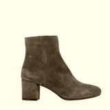 Gray suede ankle boot