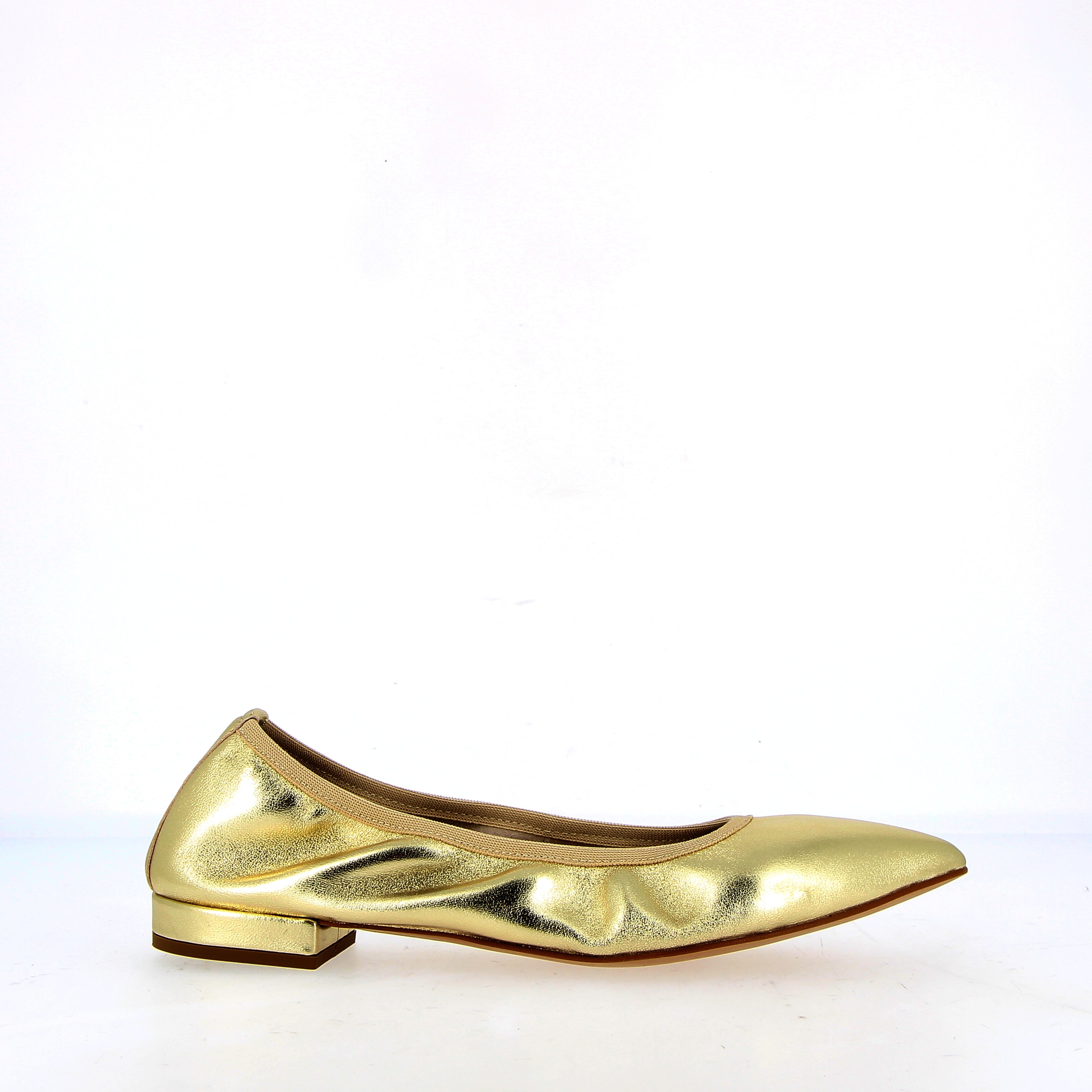 Pucker Ballerina supersoft sfoderata in nappa platino