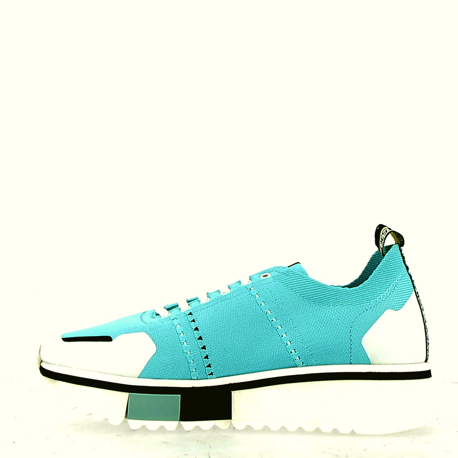 Light blue sneaker in technical fabric