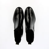 Black Leather Chelsea Boot