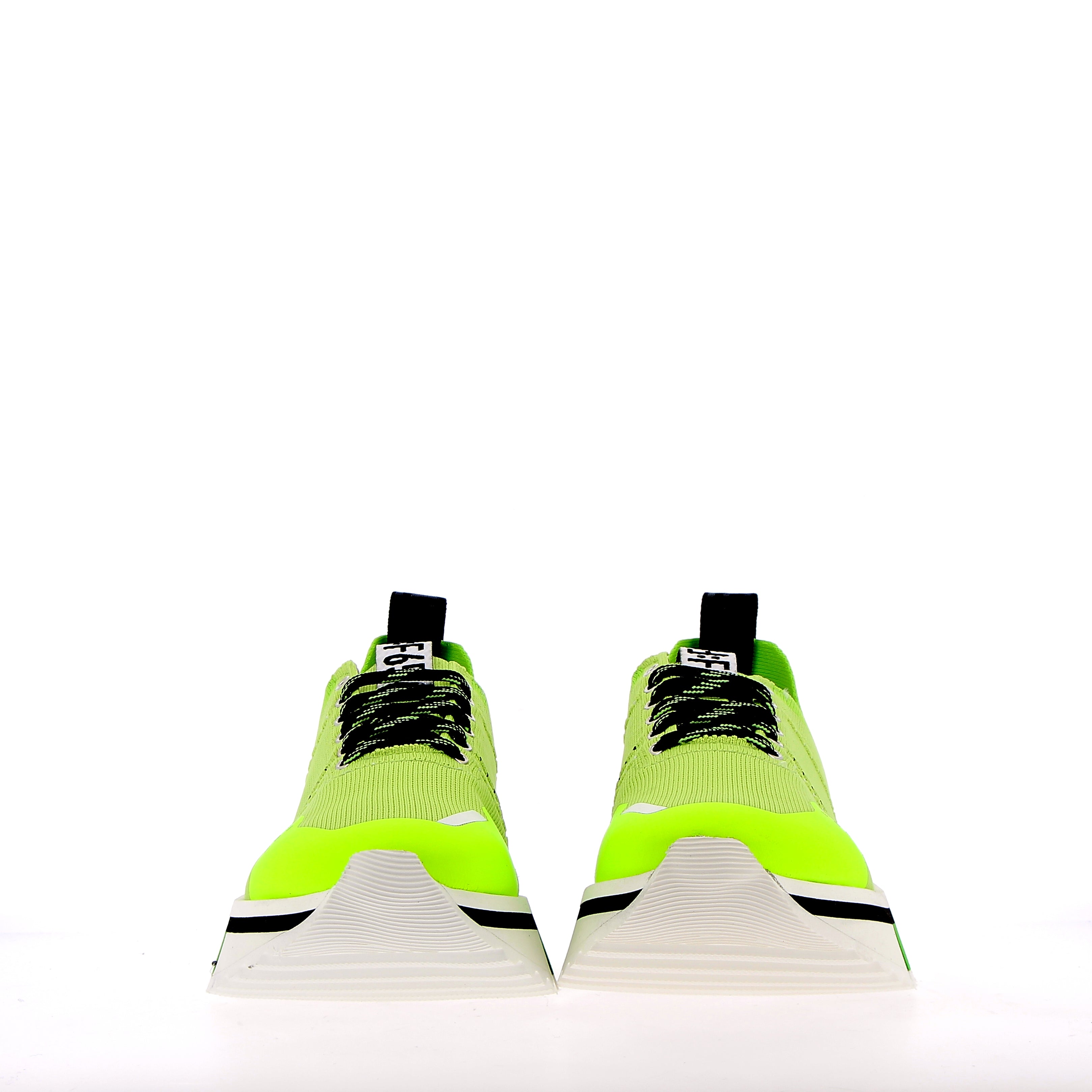 Pistachio elastic texture sneaker with superflex sole