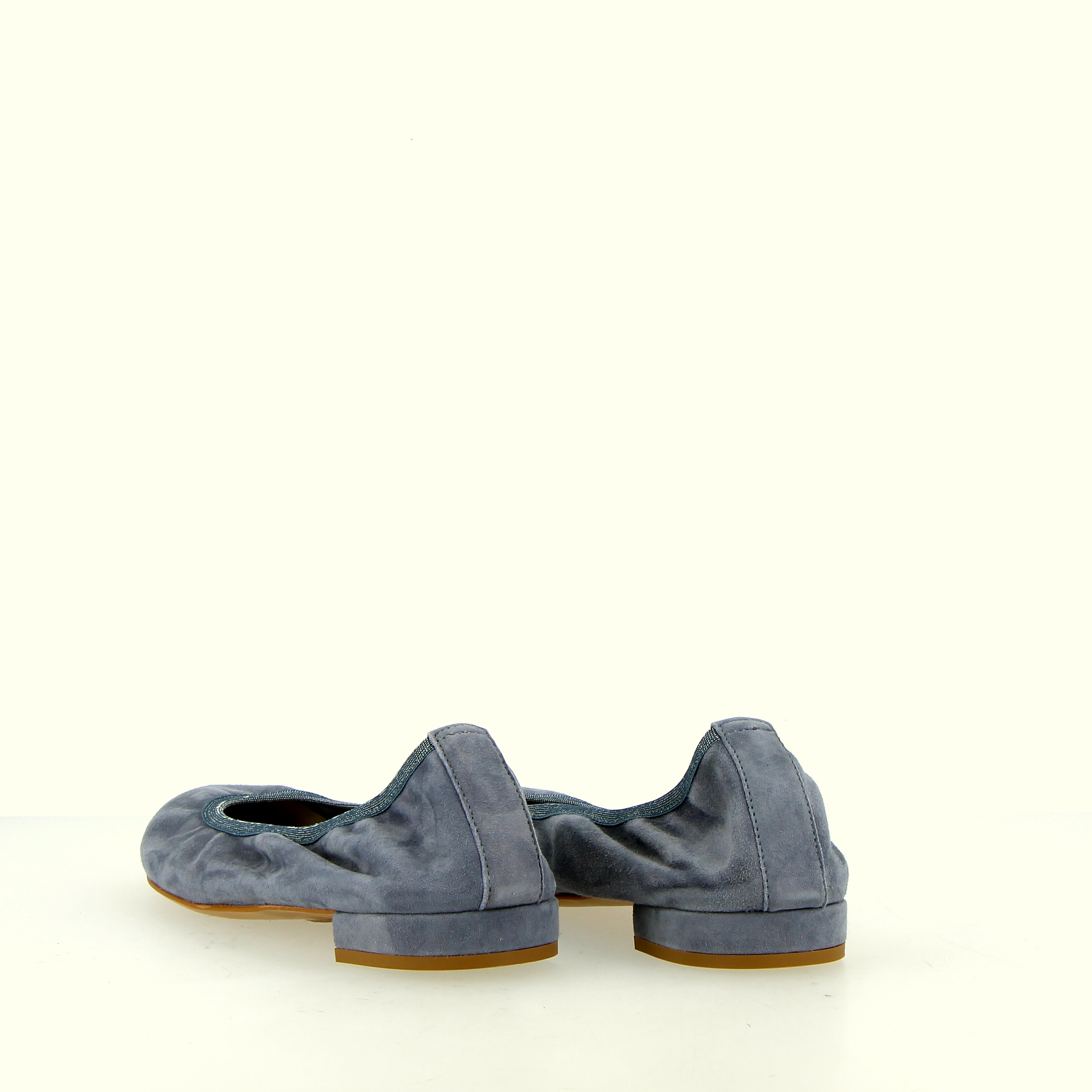 Pucker Ballerina supersoft sfoderata in camoscio "jeans"