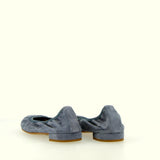 Pucker Ballerina supersoft sfoderata in camoscio "jeans"