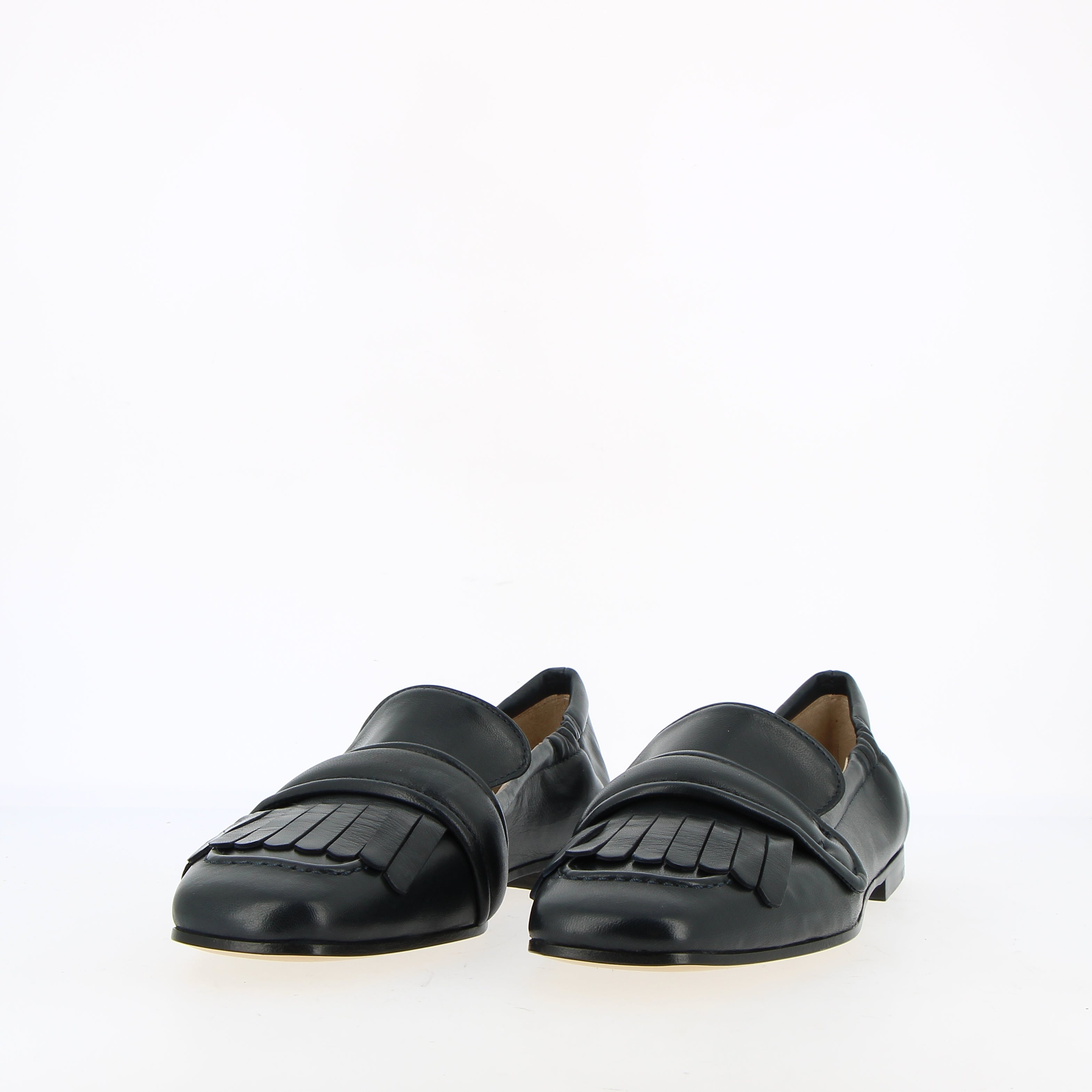 Mocassino con frangia in nappa da guanto supersoft navy