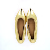 Pucker Ballerina supersoft sfoderata in nappa platino