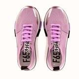 mauve elastic texture sneaker with flex sole
