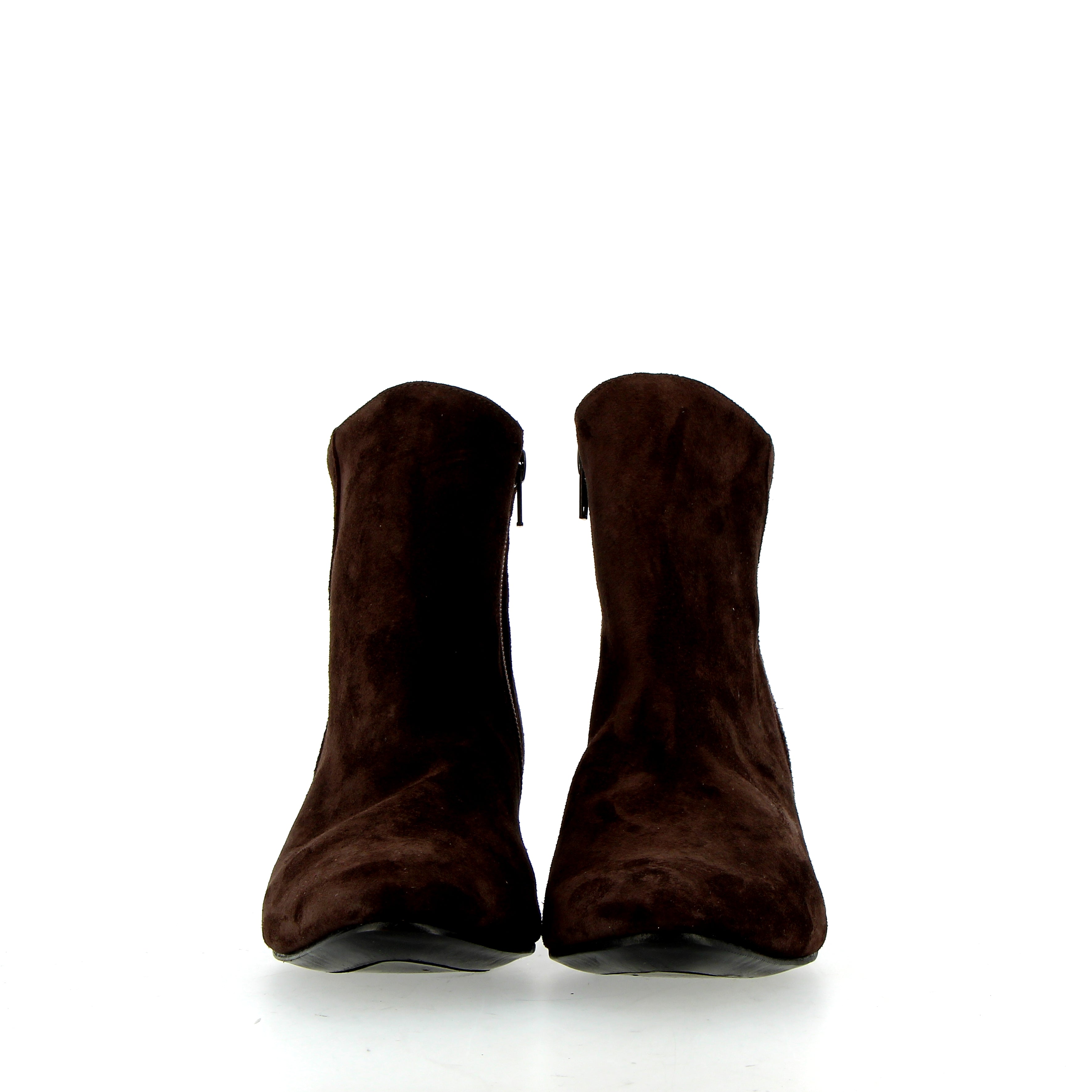 Dark brown suede ankle boot espresso